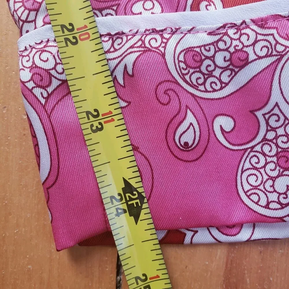J Crew Lounge Pajama Pants Pink Silky Elastic Waist Drawstring Sz 2